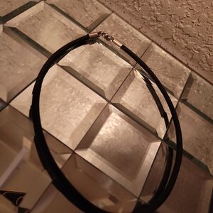 James Avery Black Choker with Silver Clasp